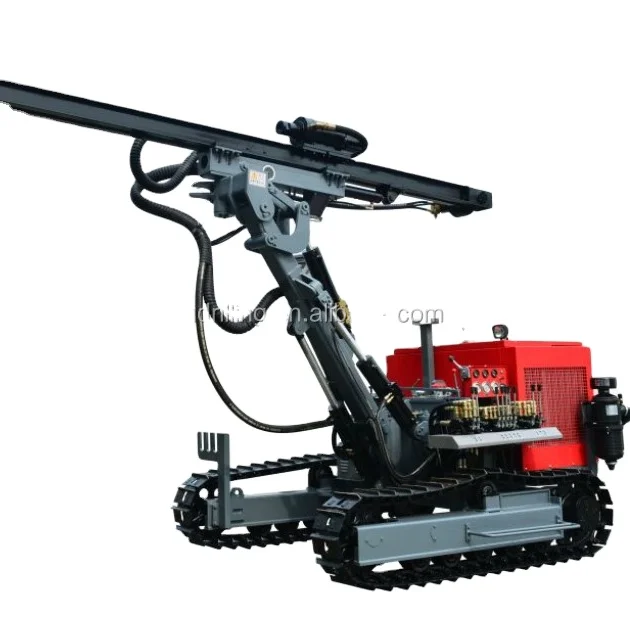 hongwuhuan HC726 small mine air mining rock drill blast hole crawler dth drilling rig machine price for sale