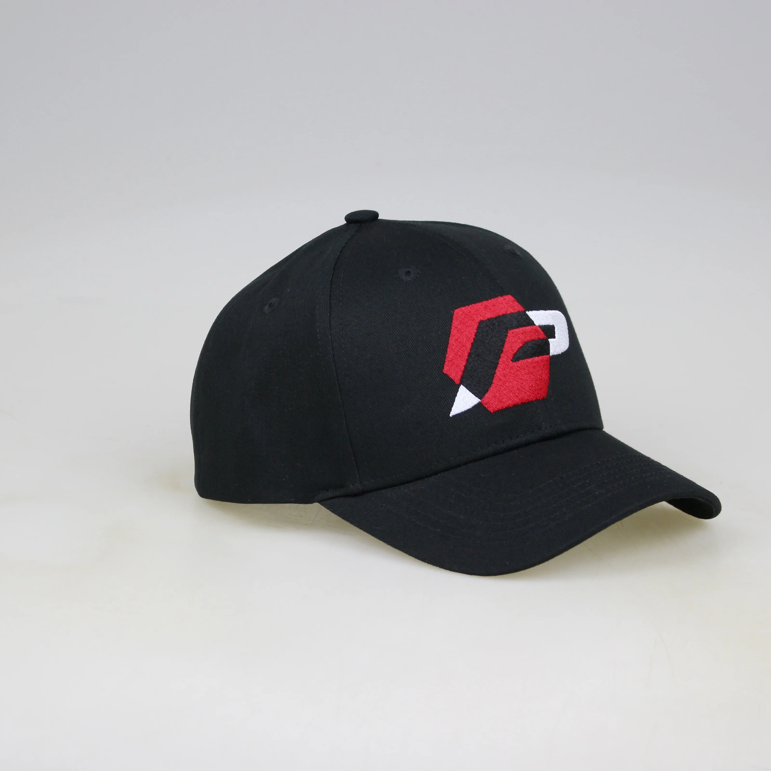 Low profile 6 panel baseball cap structured high quality sport cap hat flat embroidery logo custom for outdoor activity