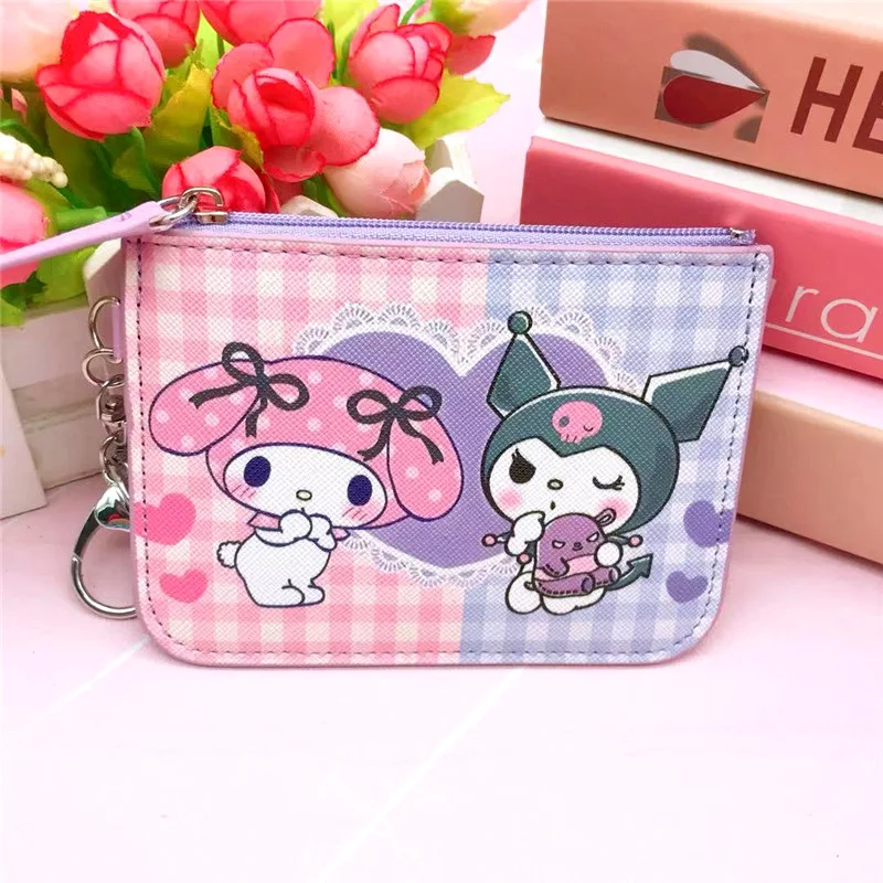 QY Spider-mans Bat-mans Revenge Captain Cartoon Pu Card Sleeve + Coin Purse Student Meal Card Bus Access Control Id Set