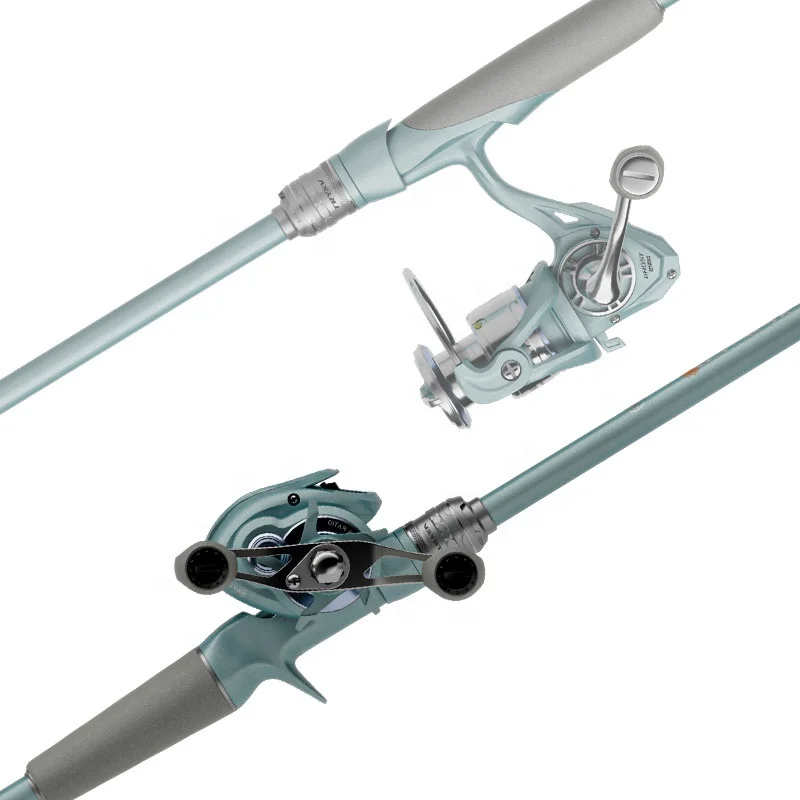 small spinning combo lure fishing rod kit casting rod and reel combo light