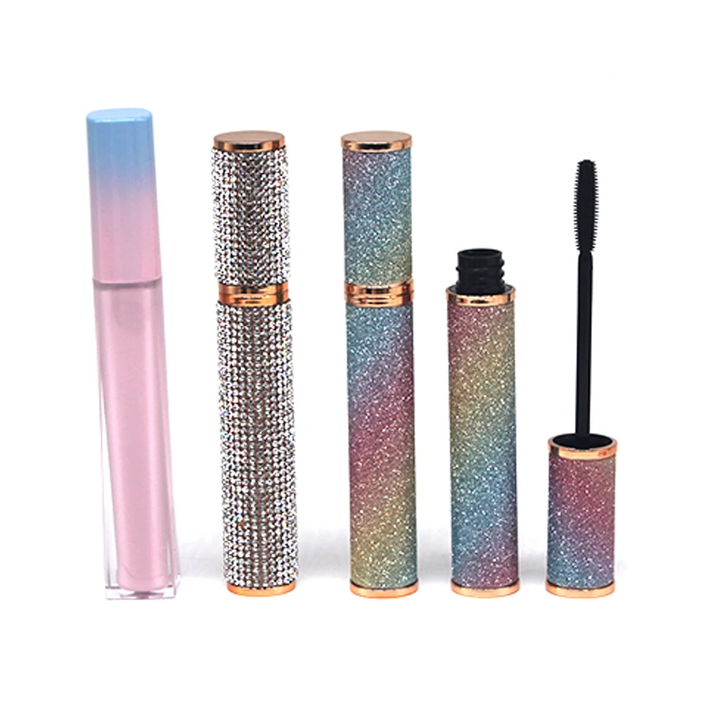 Wholesale factory 4D Eyelash fiber and liquid mascara bottles brushes packing with private label brand mascara tubes