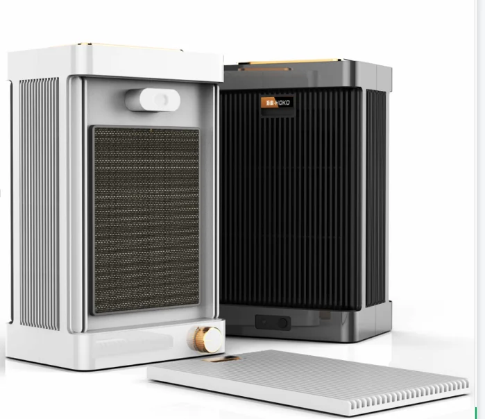 smart WiFi with wireless charging function Colorful atmosphere lamp household home negative ion hepa Audio Desktop air purifier