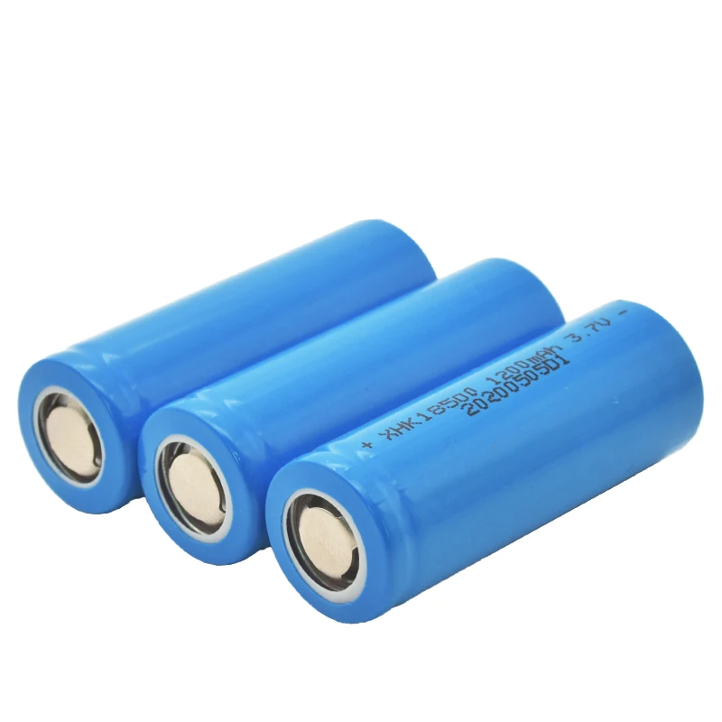 
18500 lifepo4 li-ion battery 1200mah flat head 3.7v Rechargeable power cell 