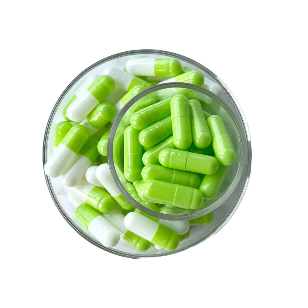 Size 00 Empty Gelatin hard Capsules Black Red