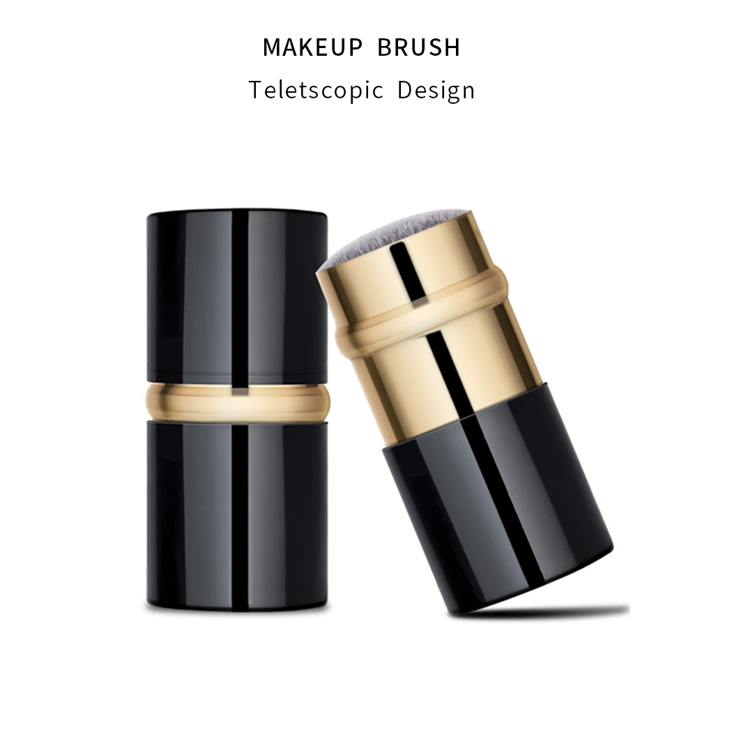 Портативная щетка с крышкой для крема для основы или пудры-выдвижная щетка Kabuki BLD