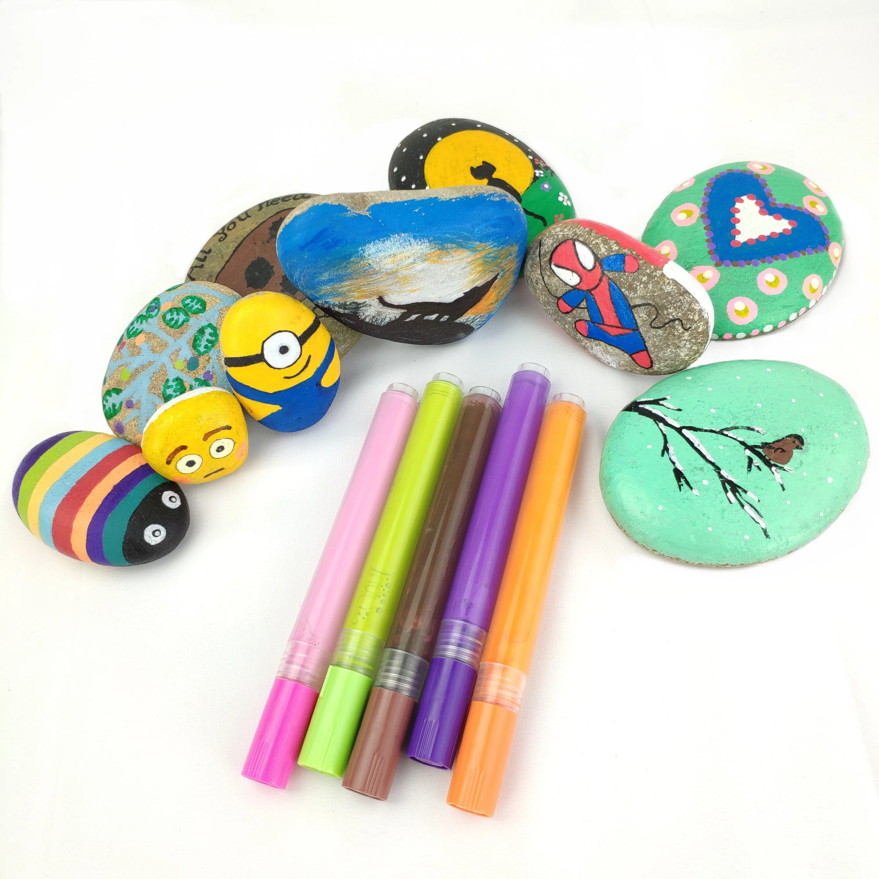 Popular Permanent Indelible Ink Water-based Color Acrylic Paint Marker Pen Set for Metal Glass Plastic