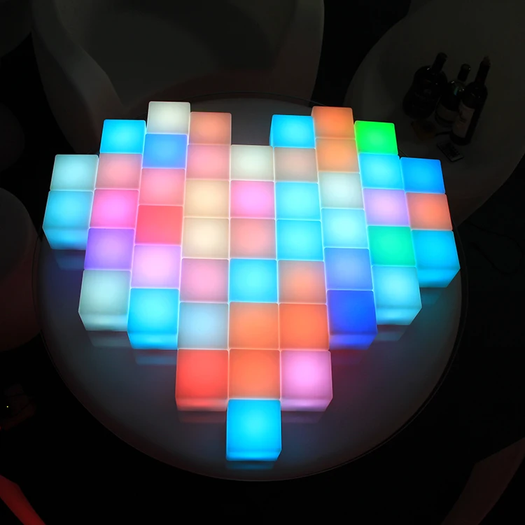 Christmas Decorations Cube Colored Acrylic Cube Color Recognition For Children