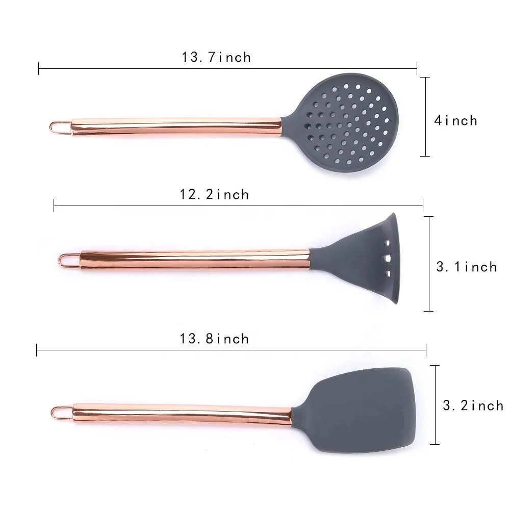 New Fashion Low Price Customization Silicone Kitchen Utensil Set Cooking Tools
