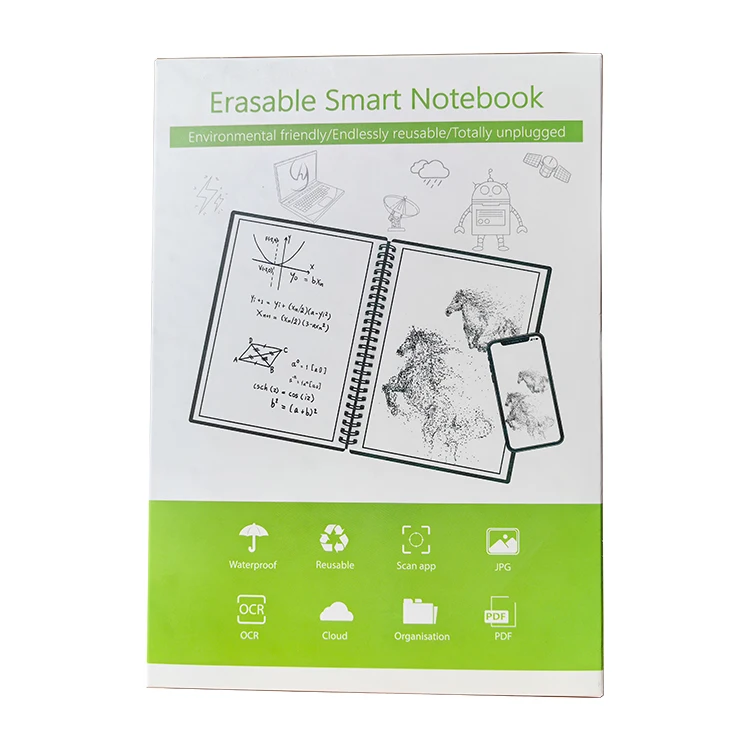 Custom logo printing sheets premium stone paper notebook writing pad rocket notepad erasable