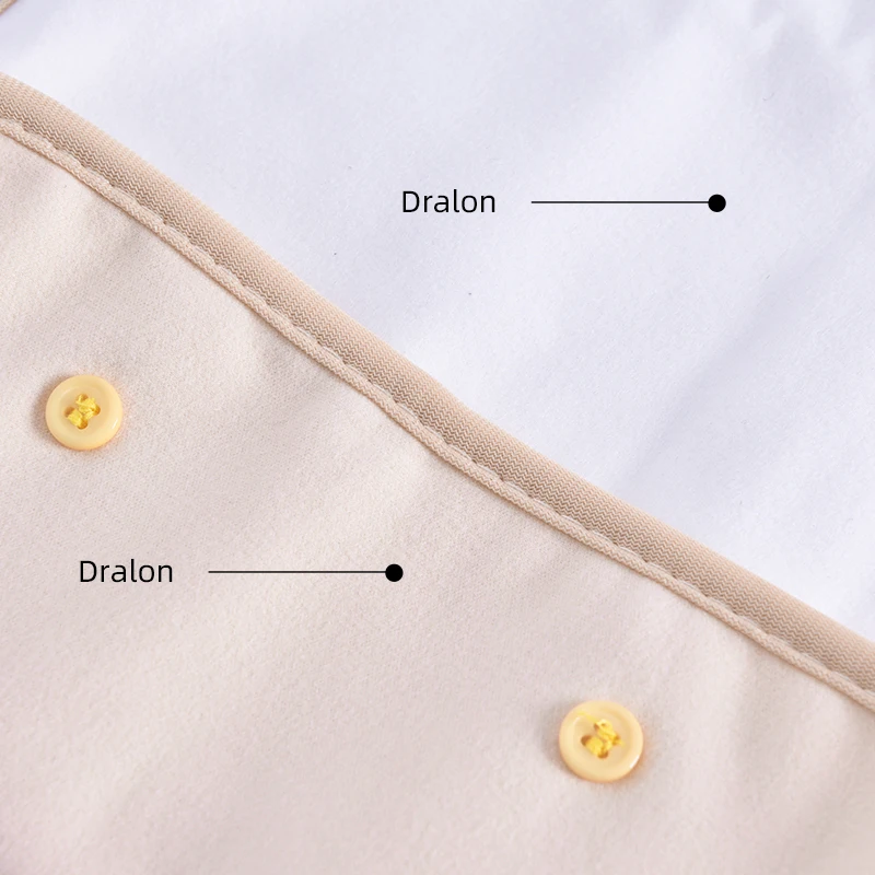 Double-sided Button Castor Oil Bag Waist Support Castor Oil Pack Compress Custom Logo Velvet Nylon & Cotton 1pc/opp Bag 7-15days