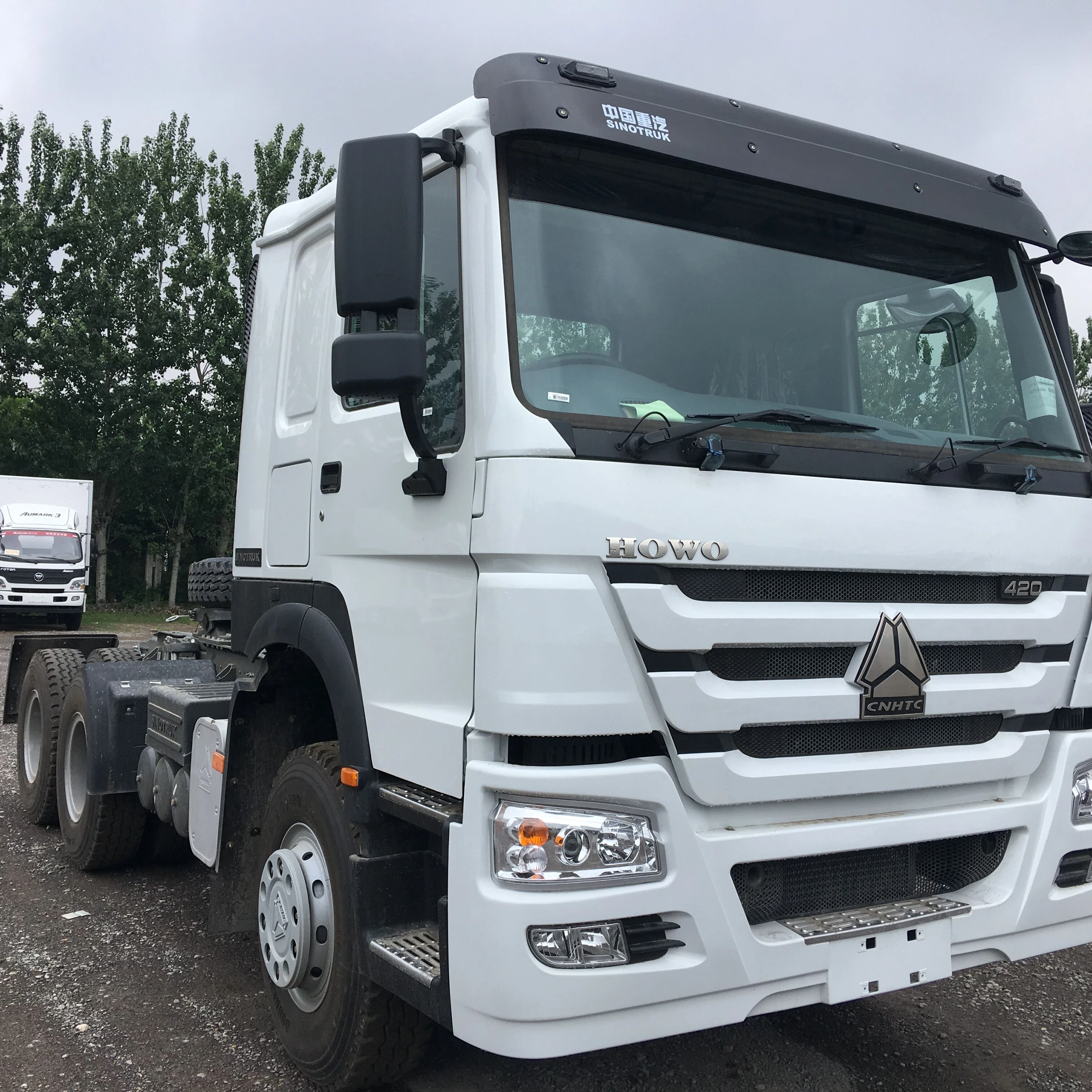 Sinotruck 6X4 6x2 6x6 Howo Used Tractor Trailer Truck Head Truck 336 371 420 Hp Nude Diesel Engine Packing Gross Wheel Color Cab