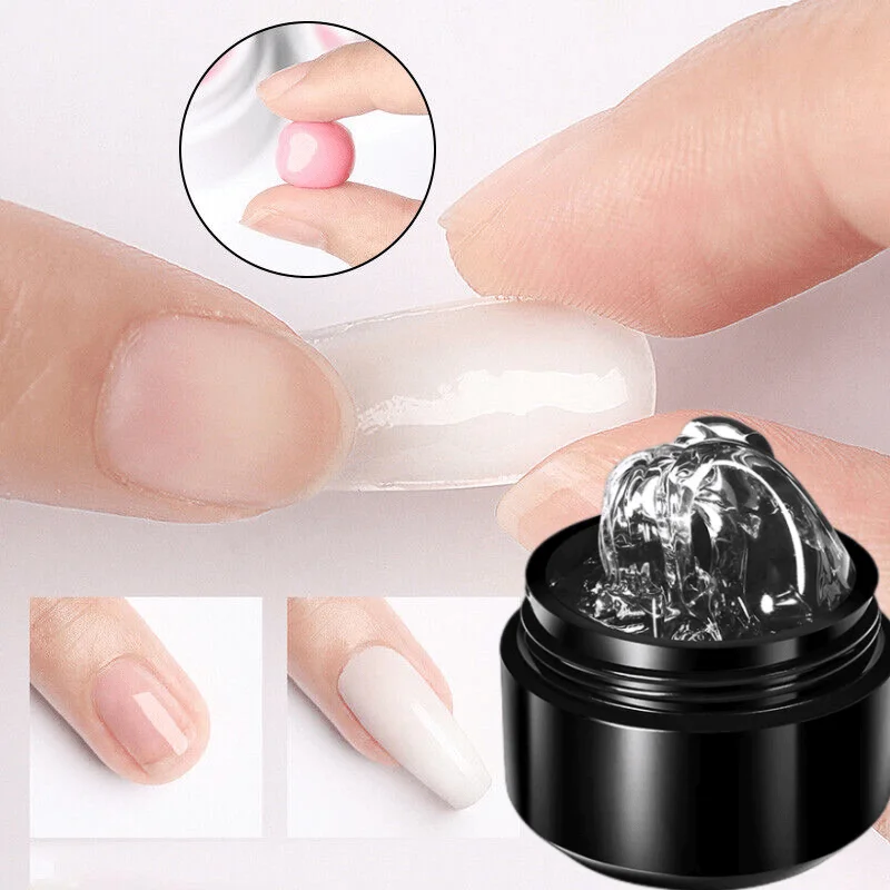 4 In 1 Non-Wipe Extension Nail Construction Glue Solid Building Gel For Diy Art Manicure