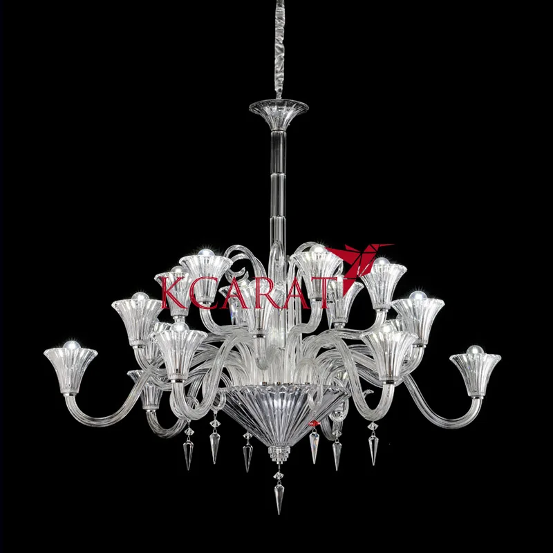 Crystal chandelier for living room Modern  Fashion glass crystal light Glass lampshade chandelier