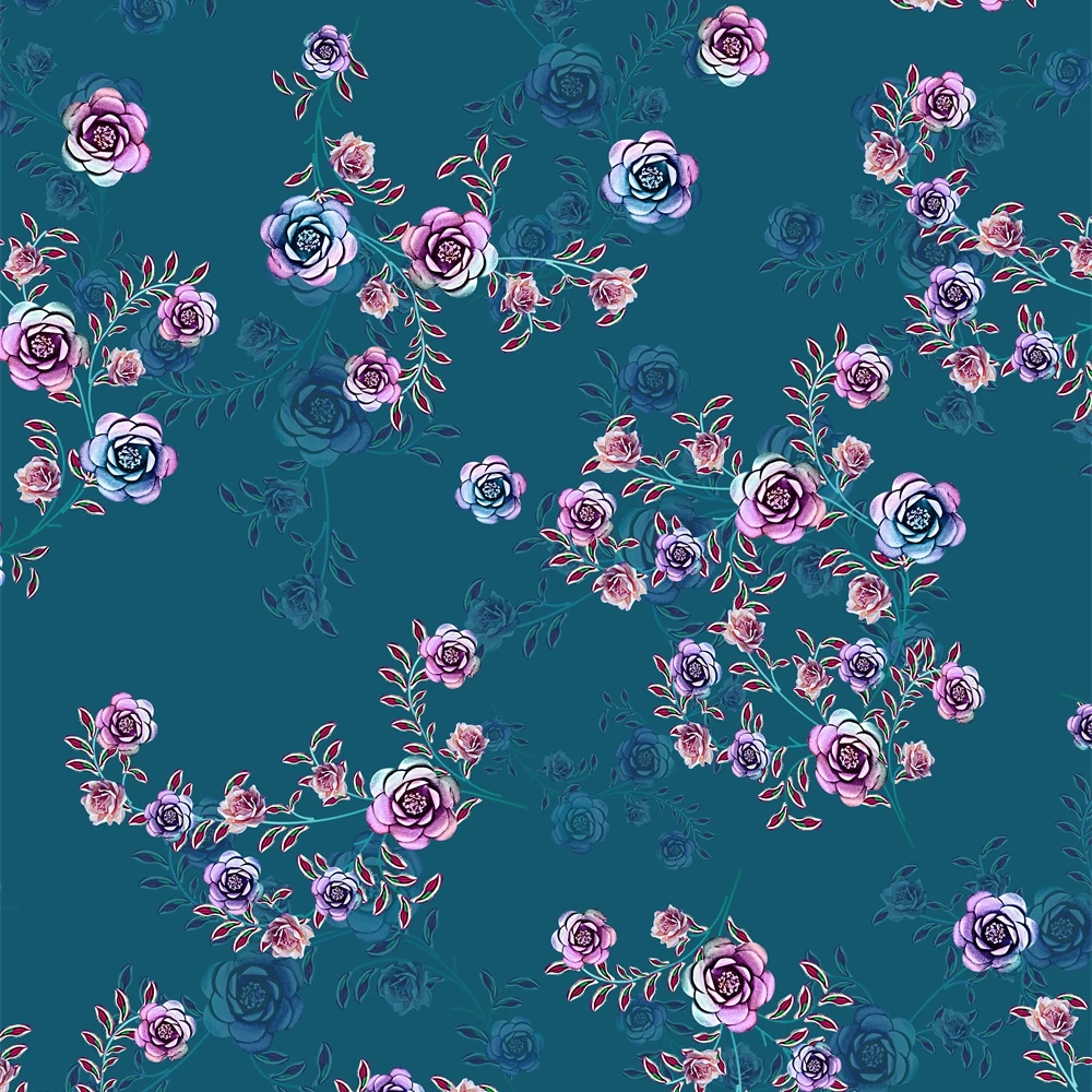 polyester 50 soft stretch satin chiffon custom summer styles design digital printing for women wedding party long dress fabric