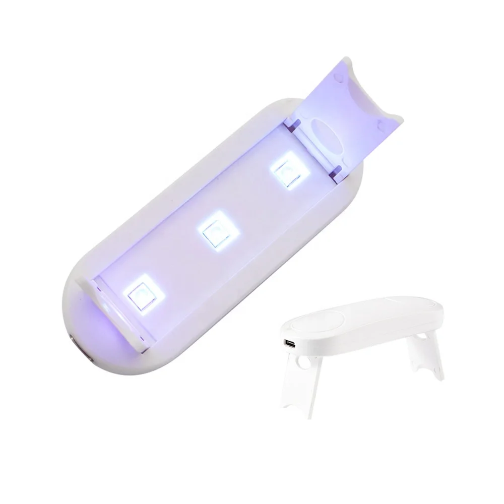 Складная УФ-лампа для отверждения, 5 в постоянного тока, 6 Вт, 3 светодиода, Интерфейс Android Type-C