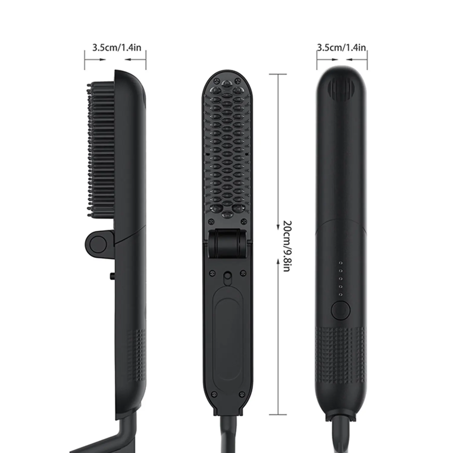 Drop Shipping Hair Straightening Brush Custom Electric Straightening Hair Brush