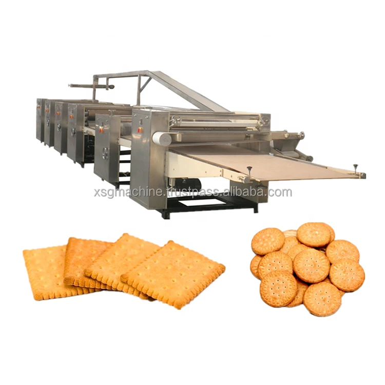 Full Automatic Production Line of Delicious and Popular Biscuit Making Machine for Food Factory