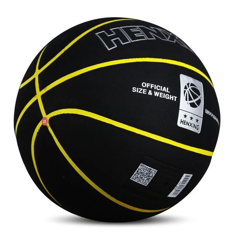 Professional Custom Official size 7 PU Leather Indoor outdoor Black Basketball Ball for Racing Ballon de Basket
