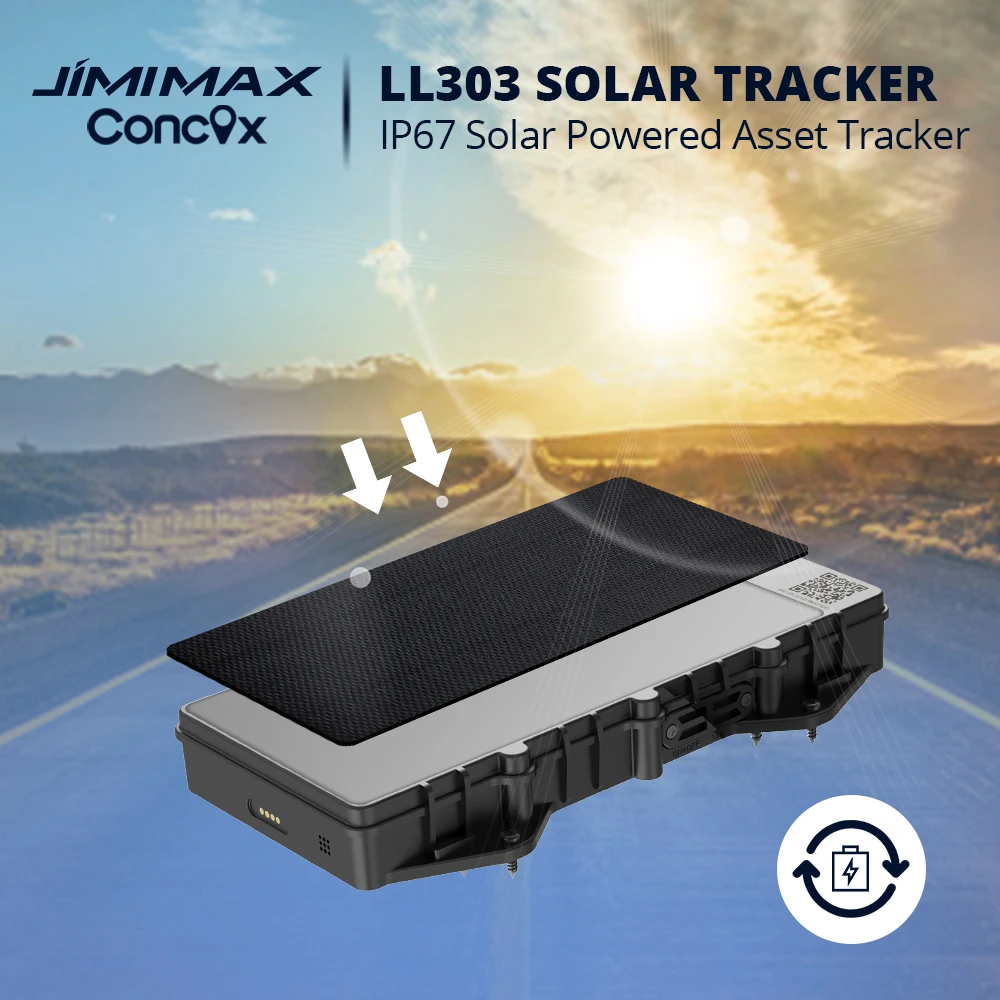 JIMIIOT LL303 Solar GPS Tracker 4G Auto Tag Rastreador Waterproof Car Alarm Bluetooth Wireless APP Vehicle Tracking Device Locat