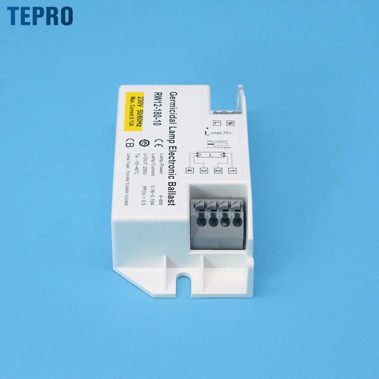 RW12-180-10 uv lamp Electronic ballast Preheat Start 240v uvc t5 lamp Electronic ballast for high output Air Germicidal uv lamp