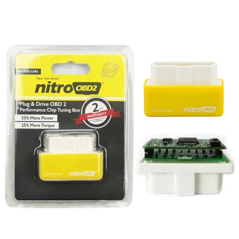 Super Fuel Saving Four colors ECOOBD2 NitroOBD2 Chip Tuning Box ECO OBD2 Nitro OBD2 For Diesel & Benzine cars