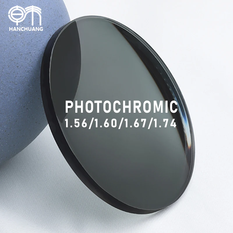 Hanchuang Super Hydrophobic 1.56/1.60/1.67 All-Index Photochromic with Multi-Color PGX Resin Material Optical Lenses