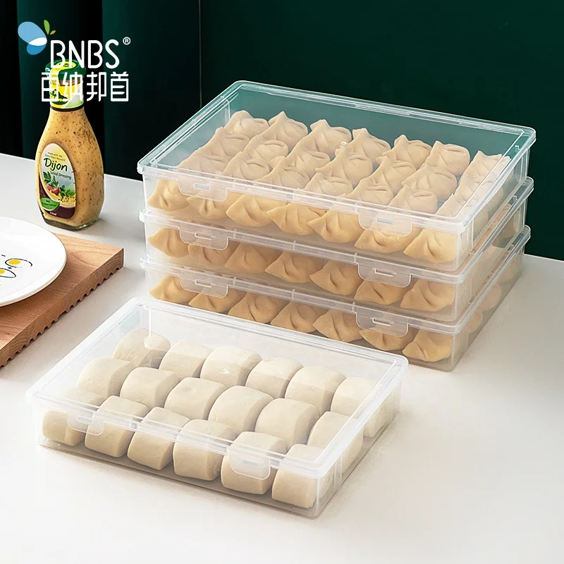 Factory Price Plastic Containers For Food Kitchen Refrigerator Food Storage Container Dumpling Storage Tray