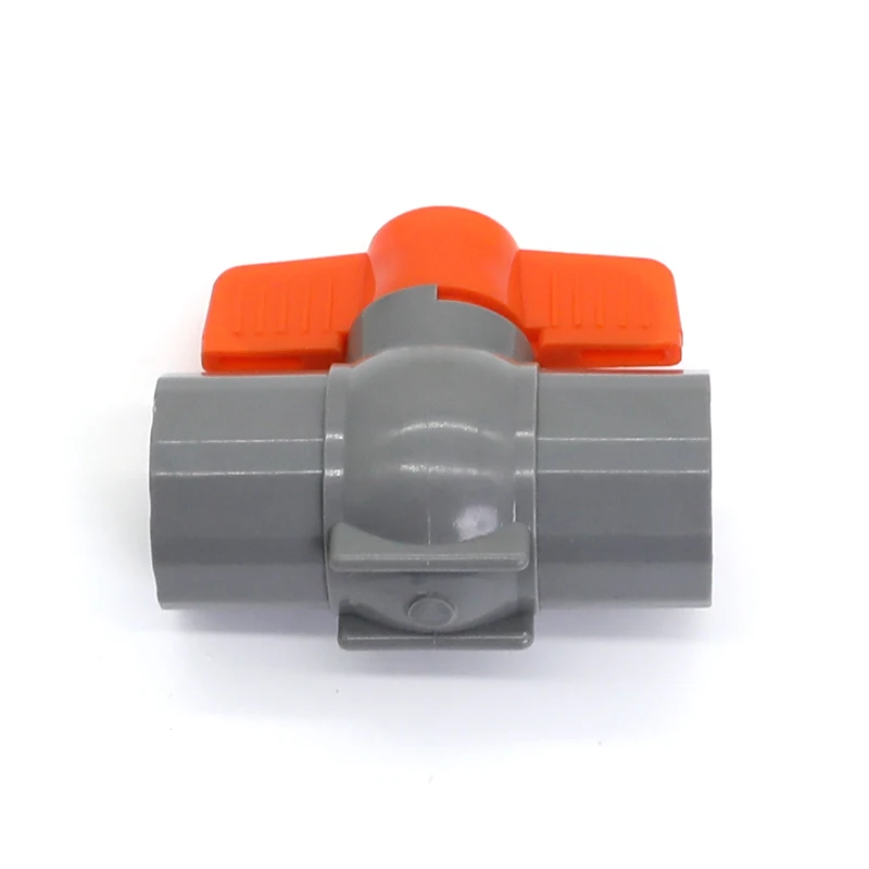 Factory supply design wholesales customizable control water flow switch plastic grey upvc ball type control valves