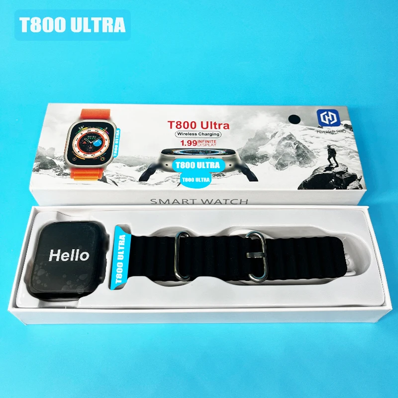T800Ultra 1.99 Inch Full Touch Screen Smartwatch Serie 8 Reloj Inteligente Wireless Charging Smart Watch T800Ultras