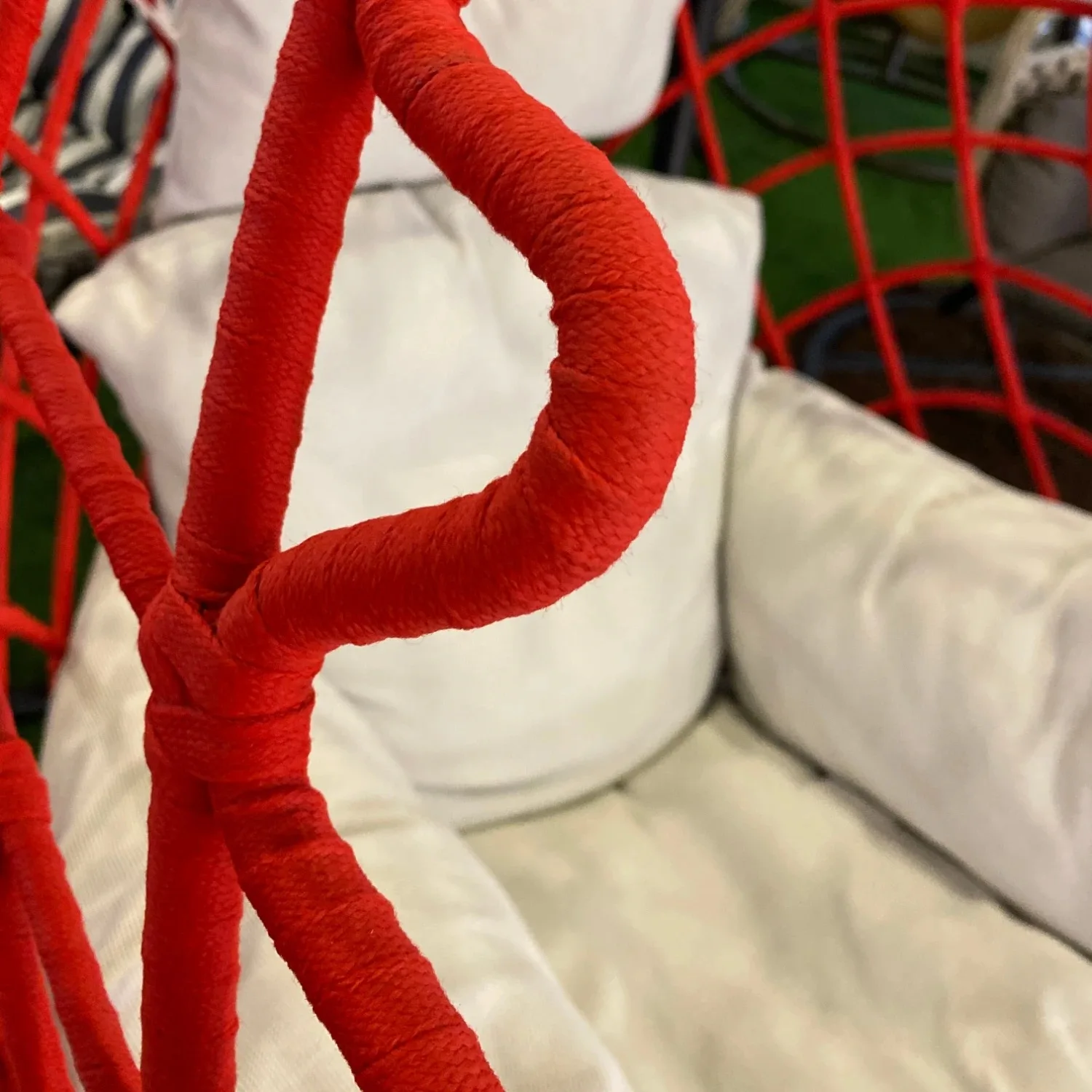 High quality European style rope garden swimming pool patio swing hanging chair with good price