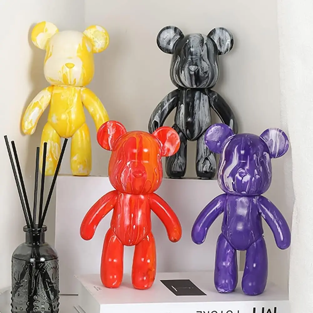 2 Oz / 60ml Creative Decorations Handmade Doll Figurine Toys Gift for Valentines DIY Painting Fluid Bear Teddy Bear Painting