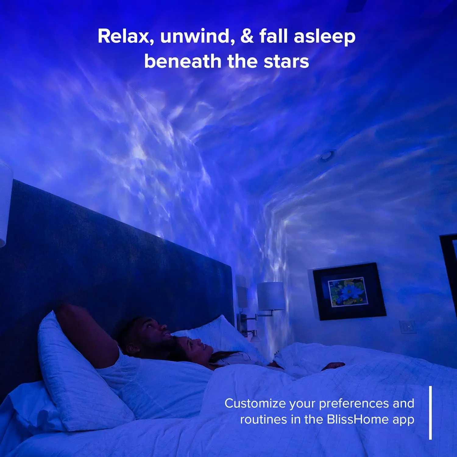 Music Control Night Light G-alaxy Projector Star Voice Children Moon Star Light  With Remote Control