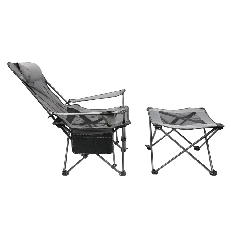2024 Factory Price Metal Cheap Garden Outdoor Luxury Camping Furniture With Cup Holder Carp Folding Fishing Picnic Chair