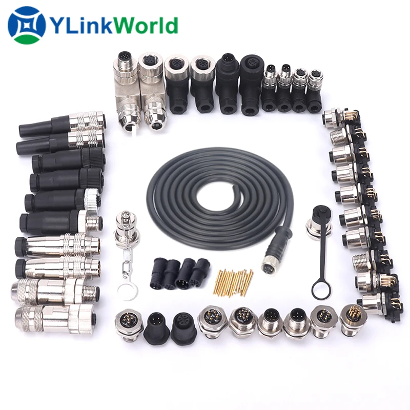 metal clad connector new energy vehicle motorcycle aviation plug ip 68 waterproof male female for branch connector cable solar