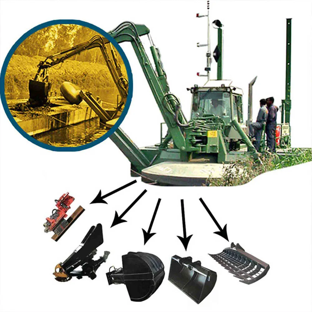 Quality amphibious sand extracting machine multipurpose Amphibition Dredger Watermaster dredger sale