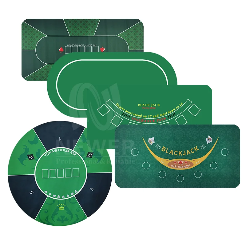 Hot Sale non slip 120*60*0.3cm Economy Polyester Rubber high quality Poker Table Games Mat portable Casino Gambling Tables Mat