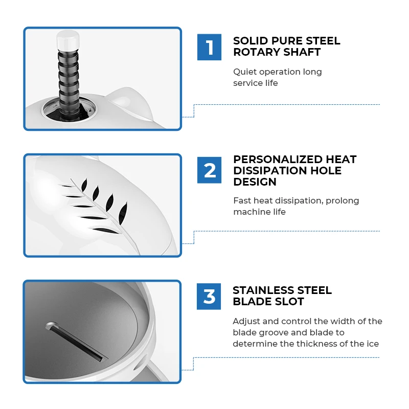 Complete models block ice shaver machine commercial snow High Quality Continuous Ice Machine Snow home ice crusher