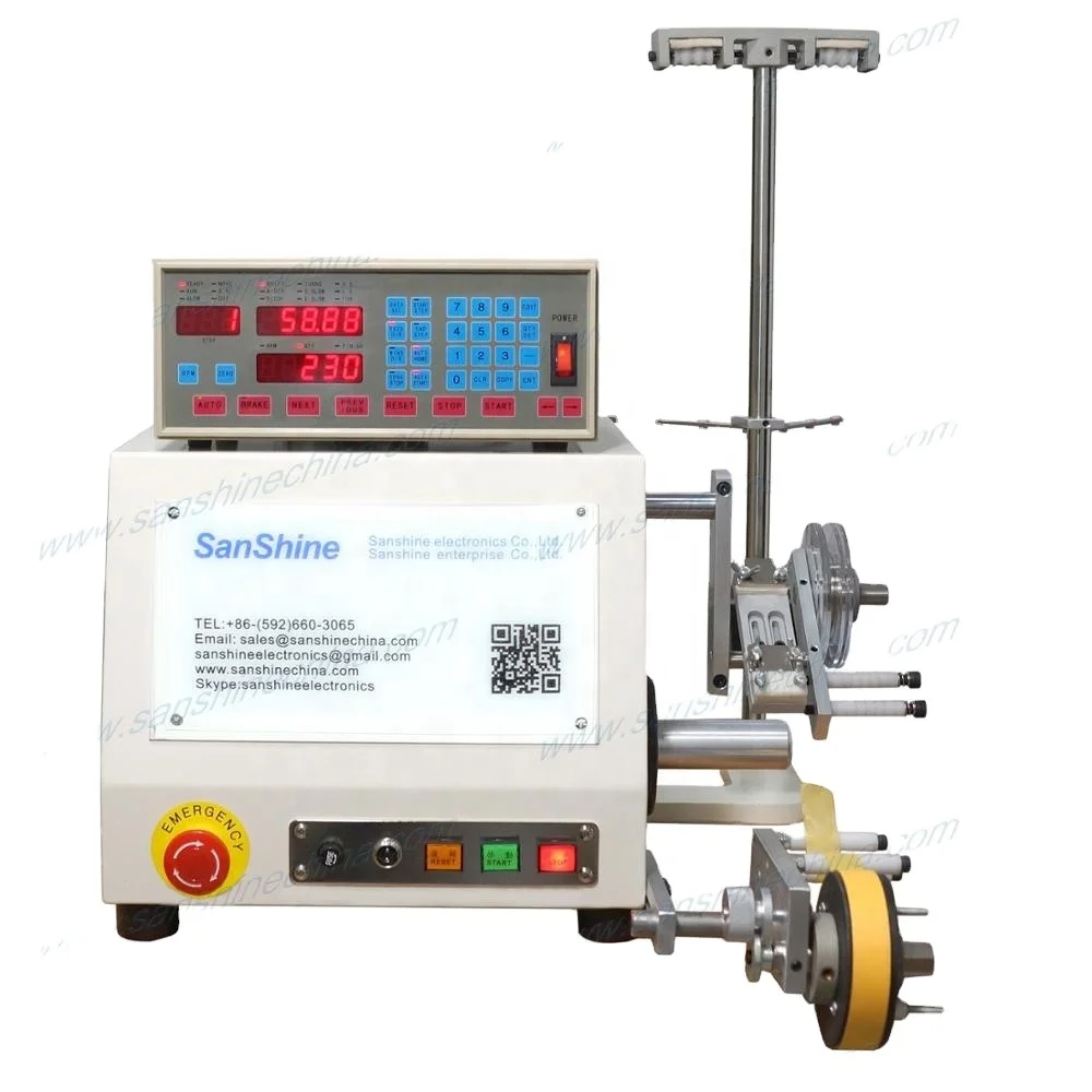 Saving energy bulb inductor winding machine
