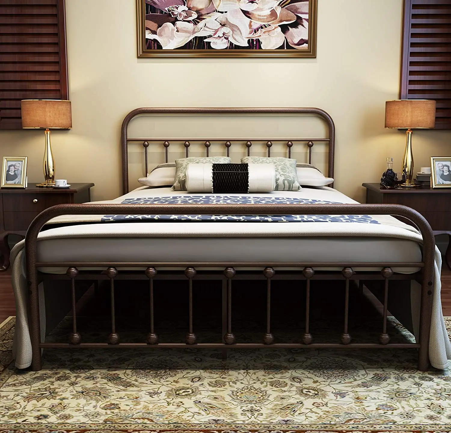 Alibaba Supplier Wholesale Metal Bed Hot Product Metal queen Bed