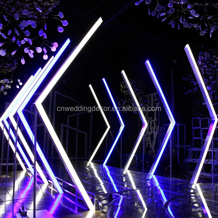 Amazing Wedding Entrance Arch Backdrop Tunnel Wedding Led Gate Decoration For Walkway Decor Event Sell
