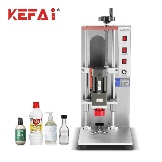 KEFAI Electric Bottle Capping Machine Glass Plastic Bottle Screw Capping Machine