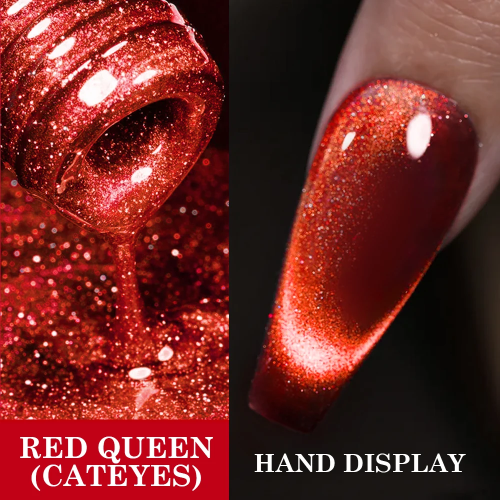 Wholesale 9D RED Crystal Cat Eye Gel Nail Polish