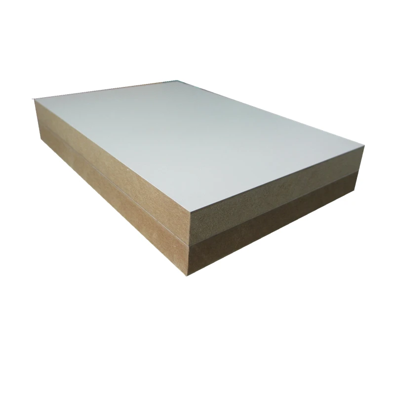 factory price of mdf hardboard white face MDF water-resistant melamine  glue