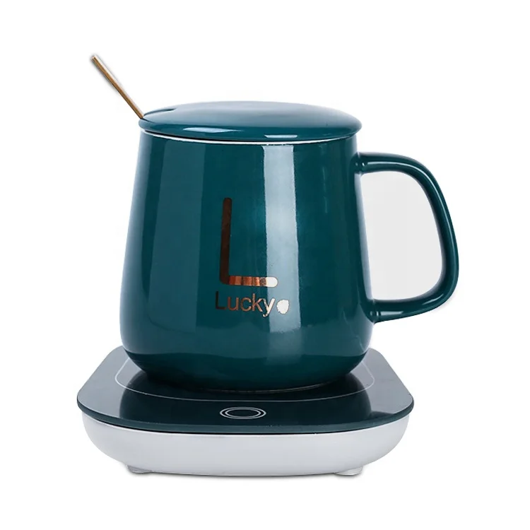 Constant temperature Mug Smart Heating mug gift box set ceramic constant temperature warm cup gift wrapped office coffee mug