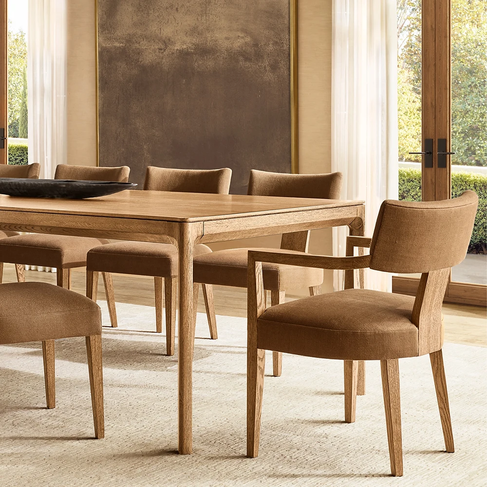 Modern Luxury Restaurant Room Solid Wood Dining Table Chair Nordic Cheap Living Room Dining Room Chairs