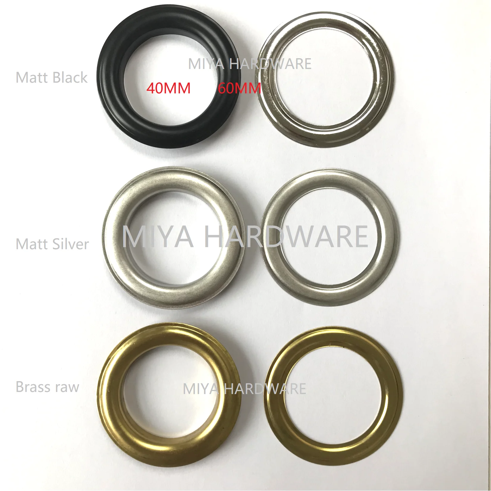 Wholesale Curtain Brass Iron Aluminum Stainless Steel 60*40 mm Eyelets Big Eyelets on sale
