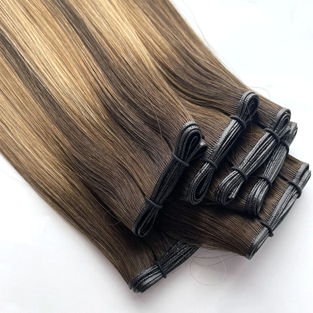 High Quality New Tendency Genius weft hair extension Can Be Cut Human Hair Flat Invisible Weft