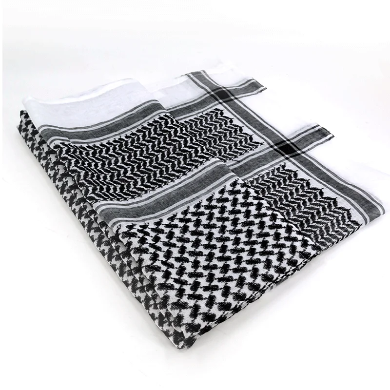 New Style Square 100%Polyester Hijabs Fashion Jacquard Shawls for Male Fall Winter Head Hijabs