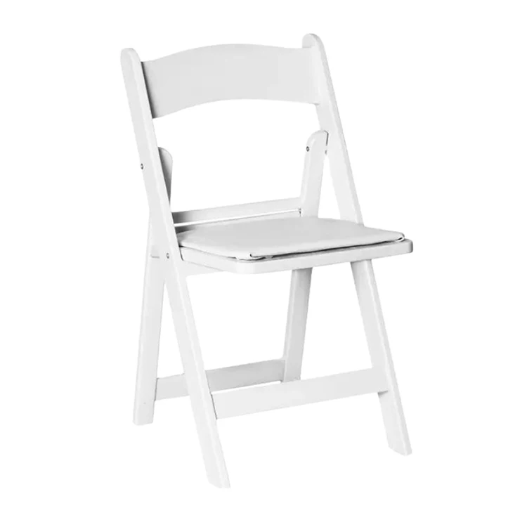 Wimbledon white outdoor folding chair for event