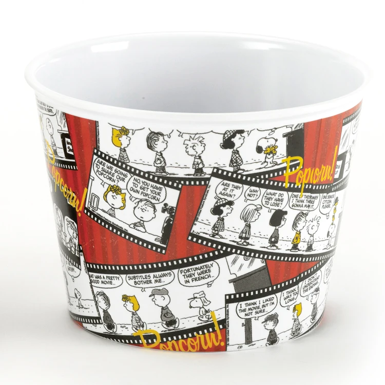 3 Pcs custom printed Lightweight Non-Toxic Plastic Popcorn and Fried chicken bucket